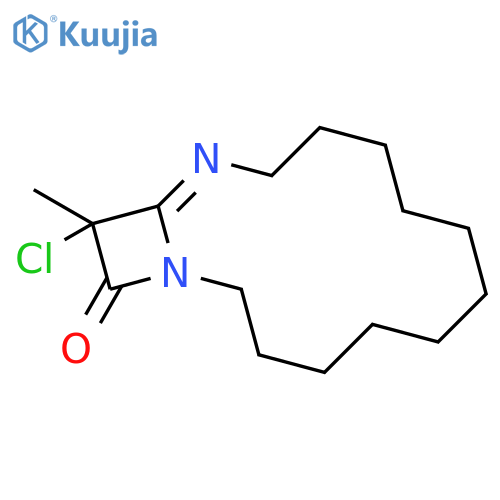 1,13-Diazabicyclo[12.2.0]hexadec-13-en-16-one, 15-chloro-15-methyl- structure