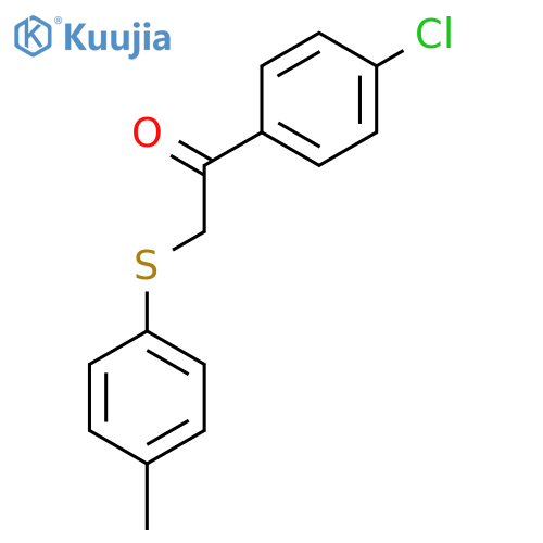 Ethanone, 1-(4-chlorophenyl)-2-[(4-methylphenyl)thio]- structure