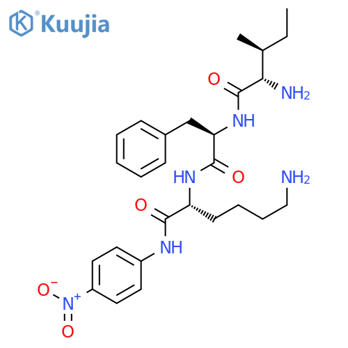 D-Lysinamide, L-isoleucyl-D-phenylalanyl-N-(4-nitrophenyl)- (9CI) structure