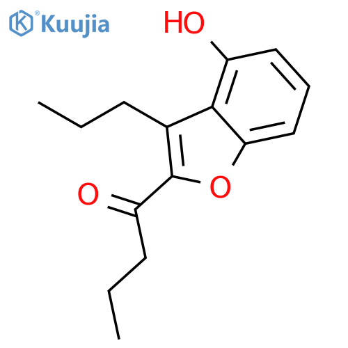 1-Butanone, 1-(4-hydroxy-3-propyl-2-benzofuranyl)- structure