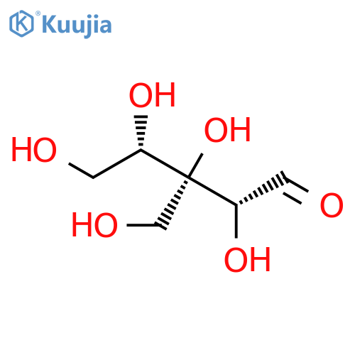 L-Lyxose,3-C-(hydroxymethyl)- (9CI) structure