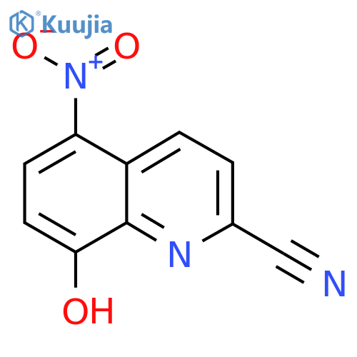 8-Hydroxy-5-nitroquinoline-2-carbonitrile structure