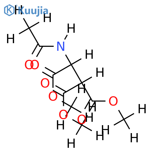N-Ac,Tri-Me ester-(R)-2-Amino-1,1,2-ethanetricarboxylic acid structure