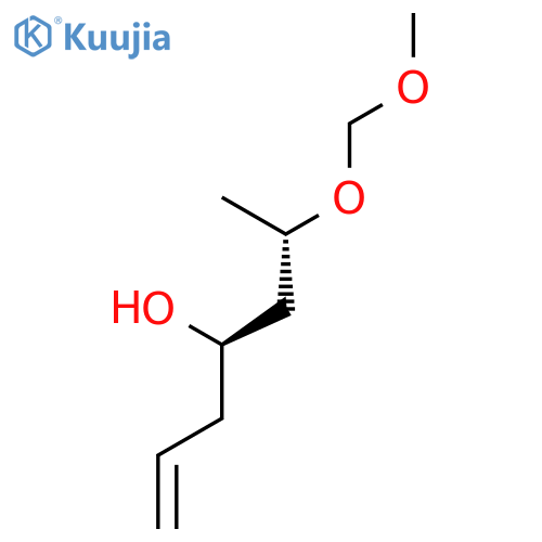 1-Hepten-4-ol, 6-(methoxymethoxy)-, (R*,S*)- structure