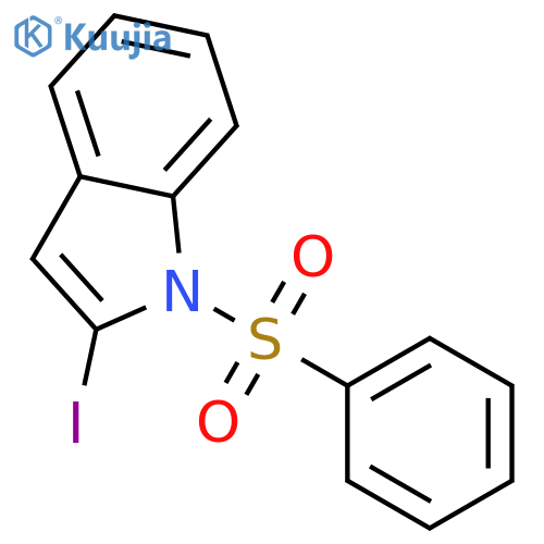 2-Iodo-1-(phenylsulfonyl)-1H-indole structure