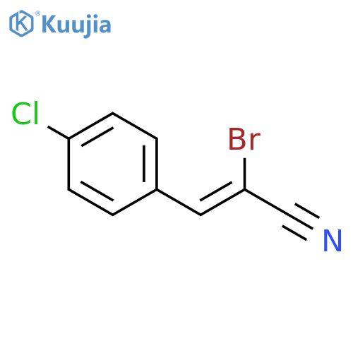 2-Propenenitrile, 2-bromo-3-(4-chlorophenyl)- structure