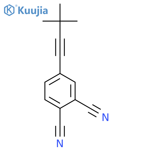 1,2-Benzenedicarbonitrile, 4-(3,3-dimethyl-1-butynyl)- structure