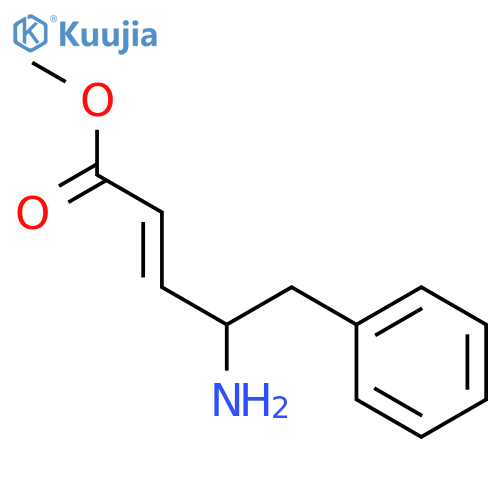 2-Pentenoic acid,4-amino-5-phenyl-, methyl ester, [S-(E)]- (9CI) structure