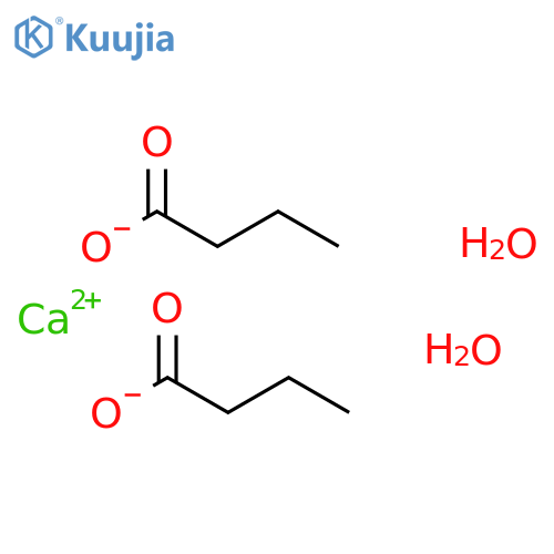 Calcium butyrate hydrate structure