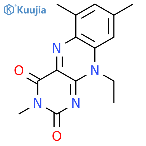 Benzo[g]pteridine-2,4(3H,10H)-dione, 10-ethyl-3,6,8-trimethyl- structure