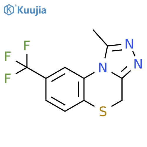 1-methyl-8-(trifluoromethyl)-4H-[1,2,4]triazolo[3,4-c][1,4]benzothiazine structure