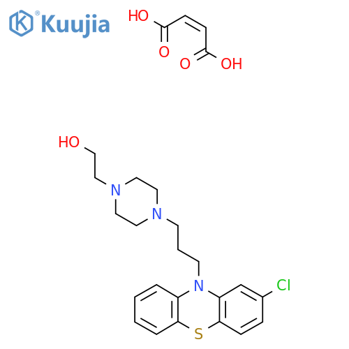 (Z)-But-2-enedioic acid;2-[4-[3-(2-chlorophenothiazin-10-yl)propyl]piperazin-1-yl]ethanol structure