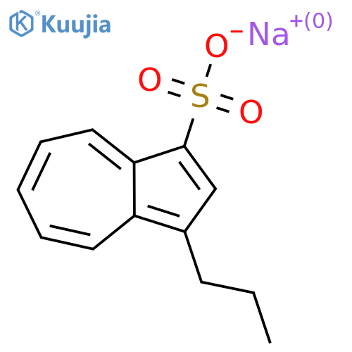 3-Propyl-1-azulenesulfonic acid sodium salt structure