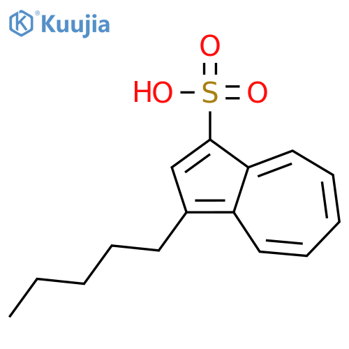 1-Azulenesulfonic acid, 3-pentyl- structure