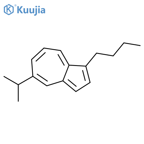 Azulene, 1-butyl-5-(1-methylethyl)- structure
