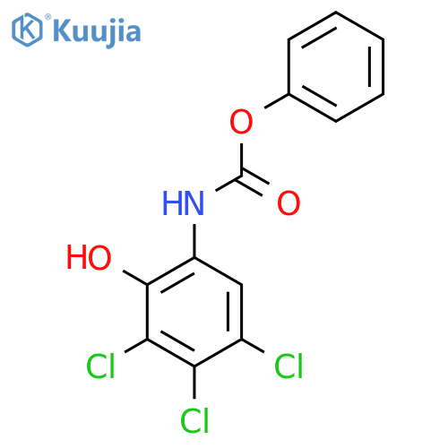 Carbamic acid, (3,4,5-trichloro-2-hydroxyphenyl)-, phenyl ester structure