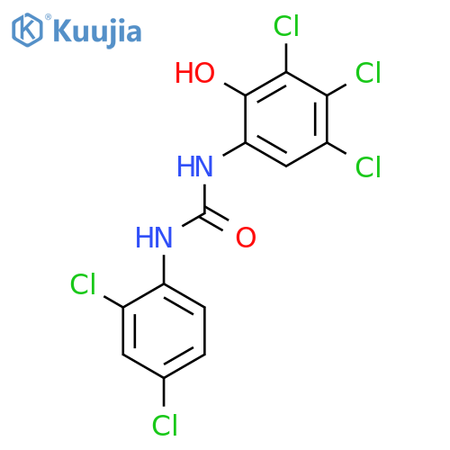 Urea, N-(2,4-dichlorophenyl)-N'-(3,4,5-trichloro-2-hydroxyphenyl)- structure