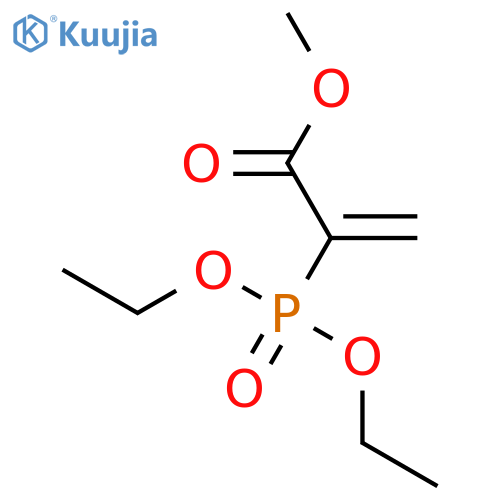 2-Propenoic acid, 2-(diethoxyphosphinyl)-, methyl ester structure