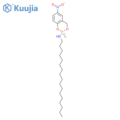 4H-1,3,2-Benzodioxaphosphorin-2-amine,N-heptadecyl-6-nitro-, 2-sulfide structure