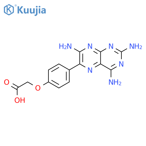 [4-(2,4,7-triaminopteridin-6-yl)phenoxy]acetic acid structure
