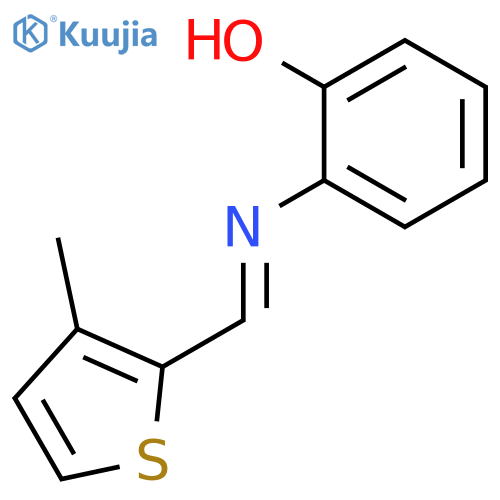 Phenol, 2-[[(3-methyl-2-thienyl)methylene]amino]- structure