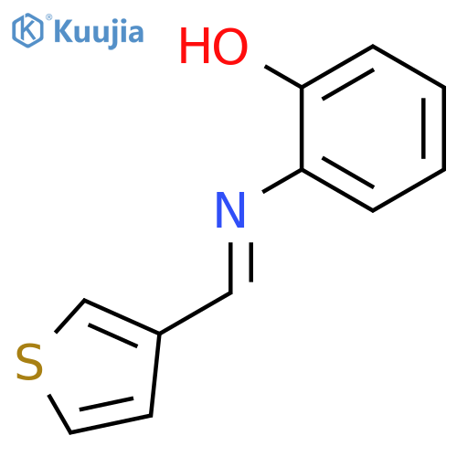Phenol, 2-[(3-thienylmethylene)amino]- structure