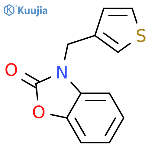 2(3H)-Benzoxazolone, 3-(3-thienylmethyl)- structure