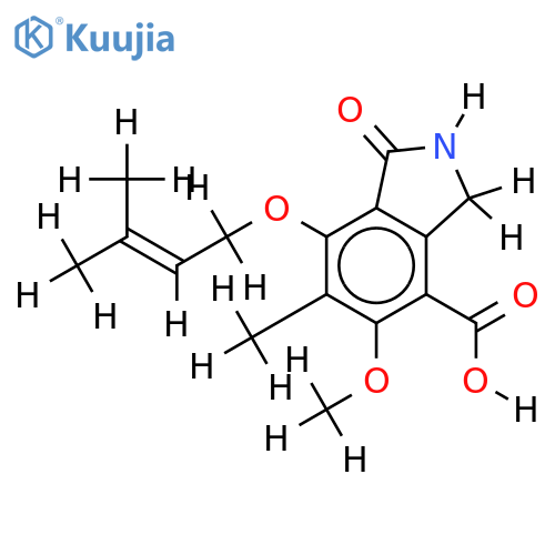 2,3-Dihydro-5-methoxy-6-methyl-7--1-oxo-4(1H)-isoindolcarbonsaeure structure