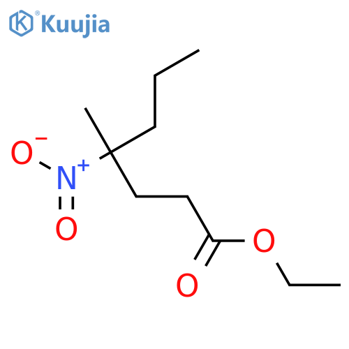 Heptanoic acid, 4-methyl-4-nitro-, ethyl ester structure