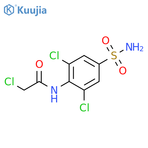 2-chloro-N-(2,6-dichloro-4-sulfamoylphenyl)acetamide structure
