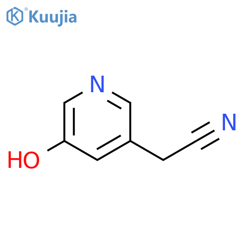 3-Pyridineacetonitrile,5-hydroxy-(6CI) structure