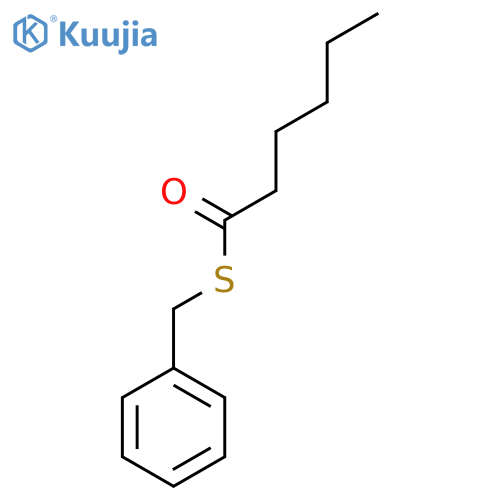 Hexanethioic acid, S-(phenylmethyl) ester structure