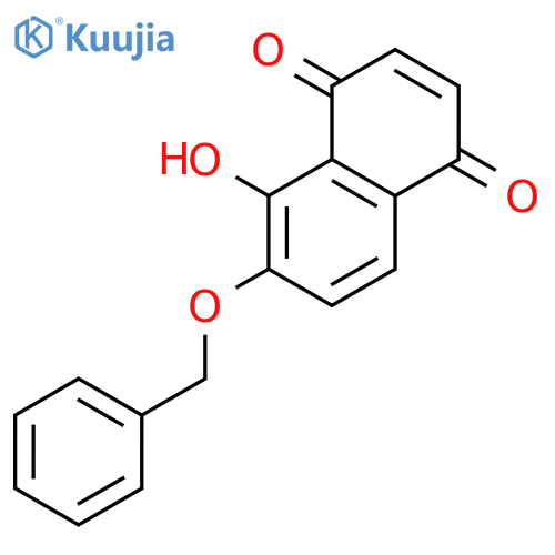 1,4-Naphthalenedione, 5-hydroxy-6-(phenylmethoxy)- structure