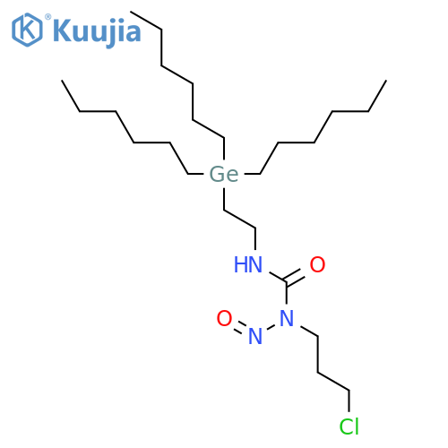 Urea, N-(3-chloropropyl)-N-nitroso-N'-[2-(trihexylgermyl)ethyl]- structure