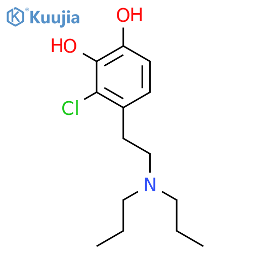 1,2-Benzenediol, 3-chloro-4-[2-(dipropylamino)ethyl]- structure