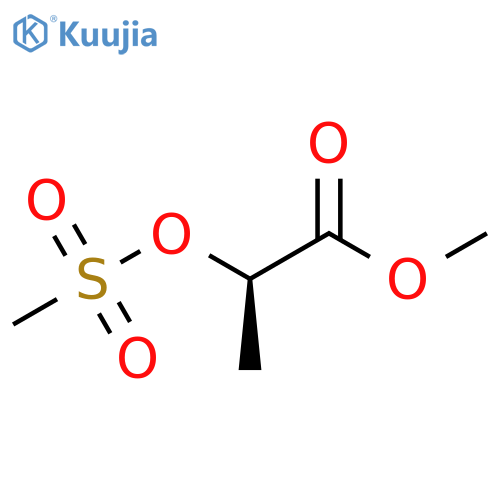 (R)-Methyl 2-((methylsulfonyl)oxy)propanoate structure