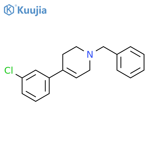 Pyridine, 4-(3-chlorophenyl)-1,2,3,6-tetrahydro-1-(phenylmethyl)- structure