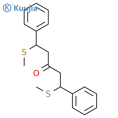 3-Pentanone, 1,5-bis(methylthio)-1,5-diphenyl- structure