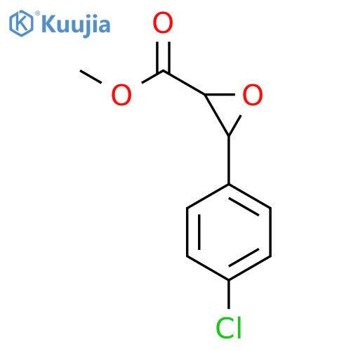 Oxiranecarboxylic acid, 3-(4-chlorophenyl)-, methyl ester structure