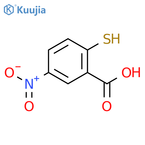 5-nitro-2-sulfanylbenzoic acid structure