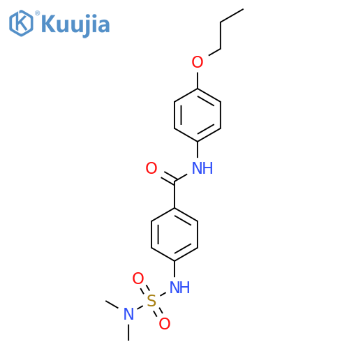 Benzamide, 4-[[(dimethylamino)sulfonyl]amino]-N-(4-propoxyphenyl)- structure