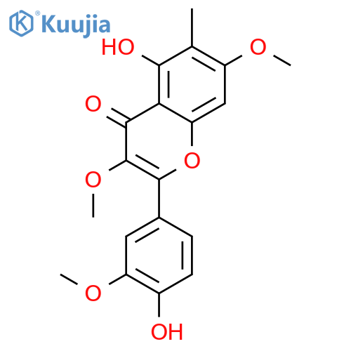 4',5-Dihydroxy-3,3',7-trimethoxy-6-methylflavone structure