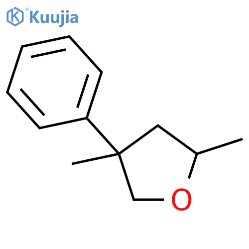 Furan,tetrahydro-2,4-dimethyl-4-phenyl-, (2R,4S)-rel- structure