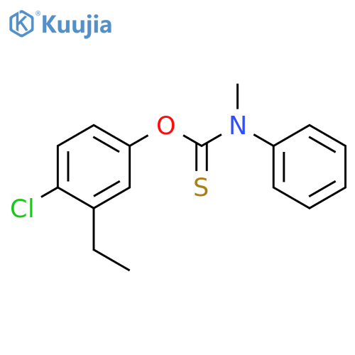 Carbamothioic acid, methylphenyl-, O-(4-chloro-3-ethylphenyl) ester structure