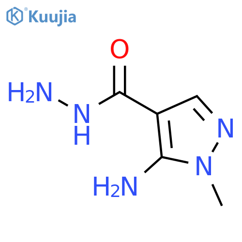 5-amino-1-methyl-pyrazole-4-carbohydrazide structure