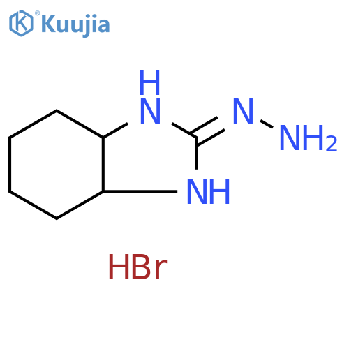 1,3,3a,4,5,6,7,7a-octahydrobenzimidazol-2-one hydrazone;hydrobromide structure