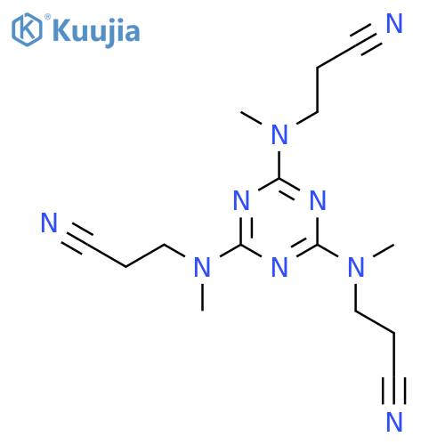 Propanenitrile, 3,3',3''-[1,3,5-triazine-2,4,6-triyltris(methylimino)]tris- structure