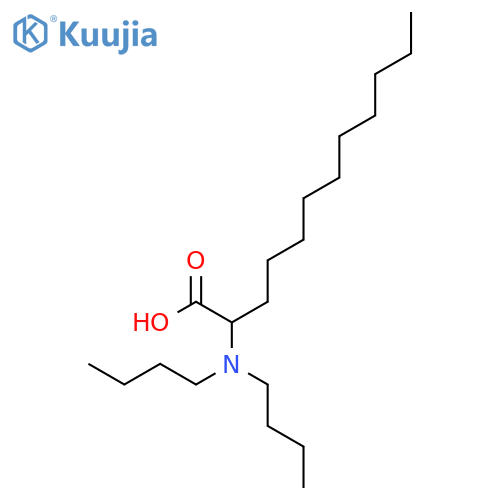 Dodecanoic acid, 2-(dibutylamino)- structure