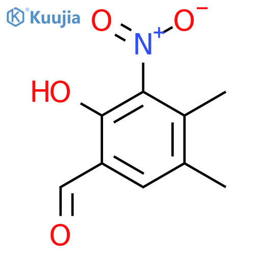 2-Hydroxy-4,5-dimethyl-3-nitro-benzaldehyde structure