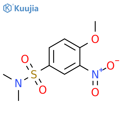 4-methoxy-N,N-dimethyl-3-nitrobenzenesulfonamide structure